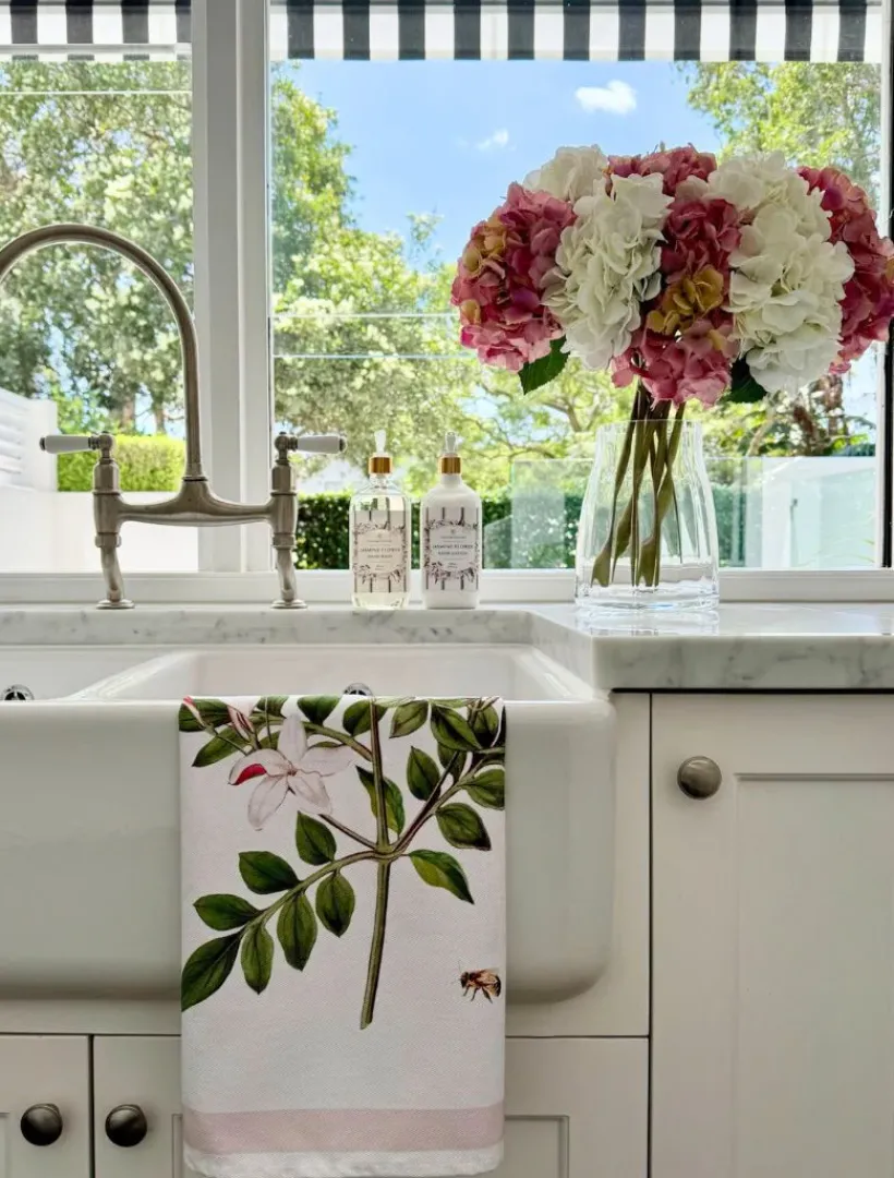 Towels*Zjoosh CC Botanical Tea Towel Jasmine
