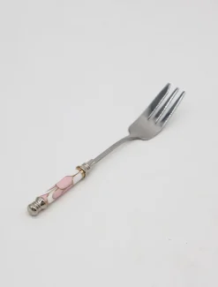 Cutlery & Servers*3rd Party Other Ceramic Pink Arch Tile Pattern Fork Silver