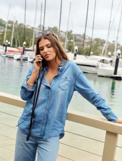Shirts And Tops*Zjoosh Charlie Denim Shirt