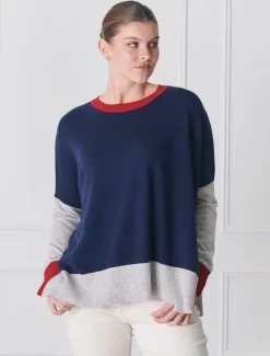Knits And Jumpers*Zjoosh Chloe Cashmere Knit Navy