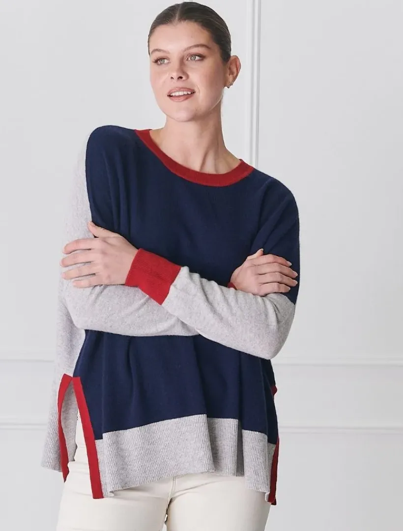 Knits And Jumpers*Zjoosh Chloe Cashmere Knit Navy