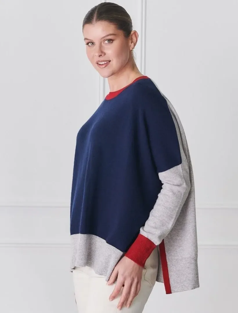 Knits And Jumpers*Zjoosh Chloe Cashmere Knit Navy