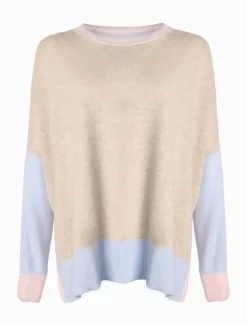 Knits And Jumpers*Zjoosh Chloe Cashmere Knit Oatmeal
