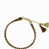 Bangles And Bracelets*Zjoosh Chocolate Beaded Tassel Bracelet