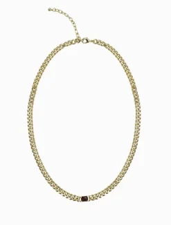 Necklaces|Gold Jewellery*Zjoosh Chocolate Crystal Necklace Gold