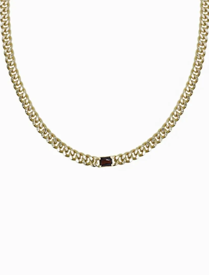 Necklaces|Gold Jewellery*Zjoosh Chocolate Crystal Necklace Gold