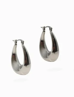 Earrings|Silver Jewellery*Zjoosh Chunky Tear Drops Silver