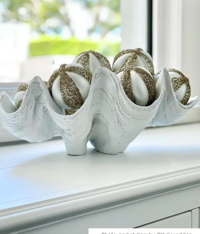 Home Ornaments*3rd Party Other Clam Shell Decor 52cm White