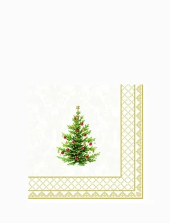 Disposable Napkins*3rd Party Other Classic Christmas Tree Cocktail Napkins 20pk
