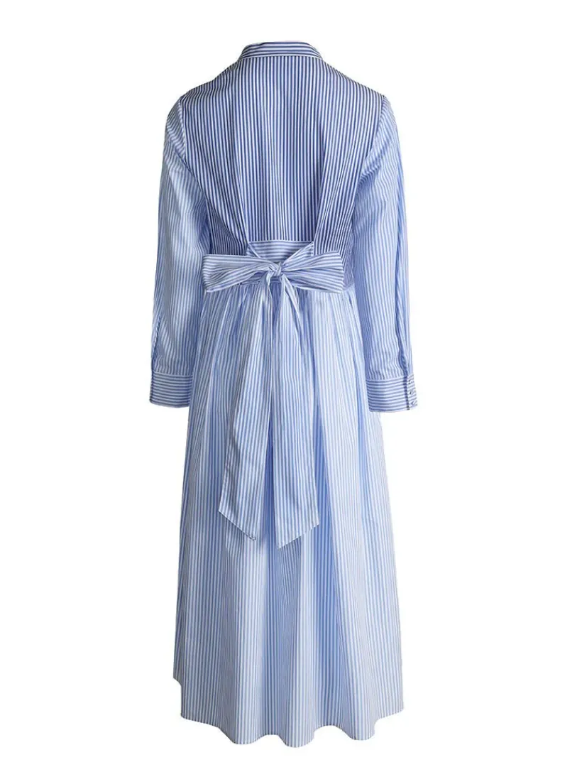 Dresses*Zjoosh Classic Stripe Tea Rose Dress - FINAL SALE Blue