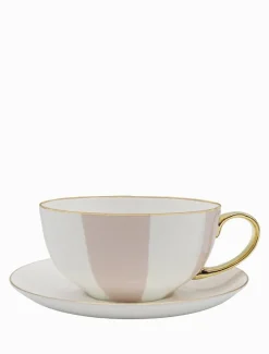 Tea Cups & Mugs*Zjoosh Classic Striped Tea Cup 300ML Pink