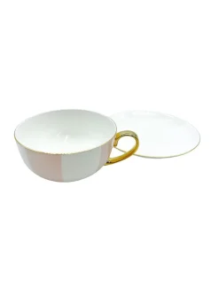 Tea Cups & Mugs*Zjoosh Classic Striped Tea Cup 300ML Pink