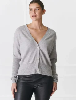 Knits And Jumpers*Zjoosh Collette Knit Cardigan Grey