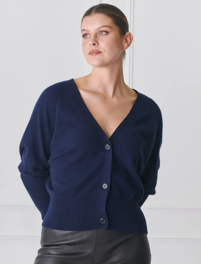 Knits And Jumpers*Zjoosh Collette Knit Cardigan Navy