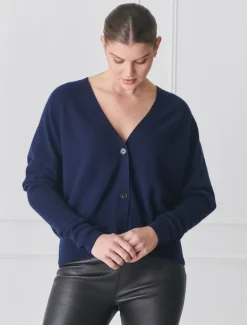 Knits And Jumpers*Zjoosh Collette Knit Cardigan Navy