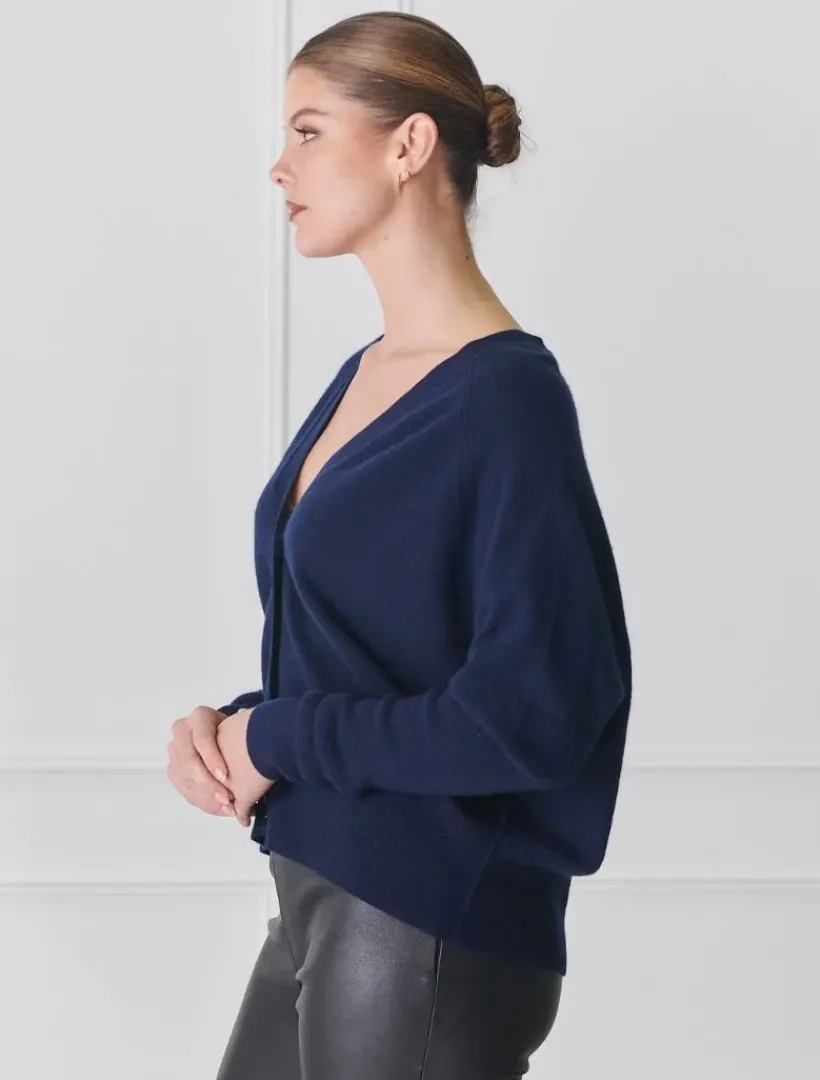 Knits And Jumpers*Zjoosh Collette Knit Cardigan Navy