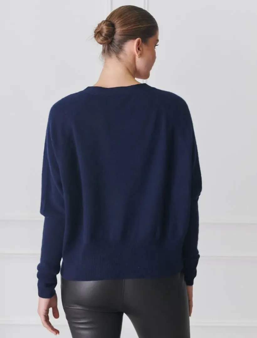 Knits And Jumpers*Zjoosh Collette Knit Cardigan Navy