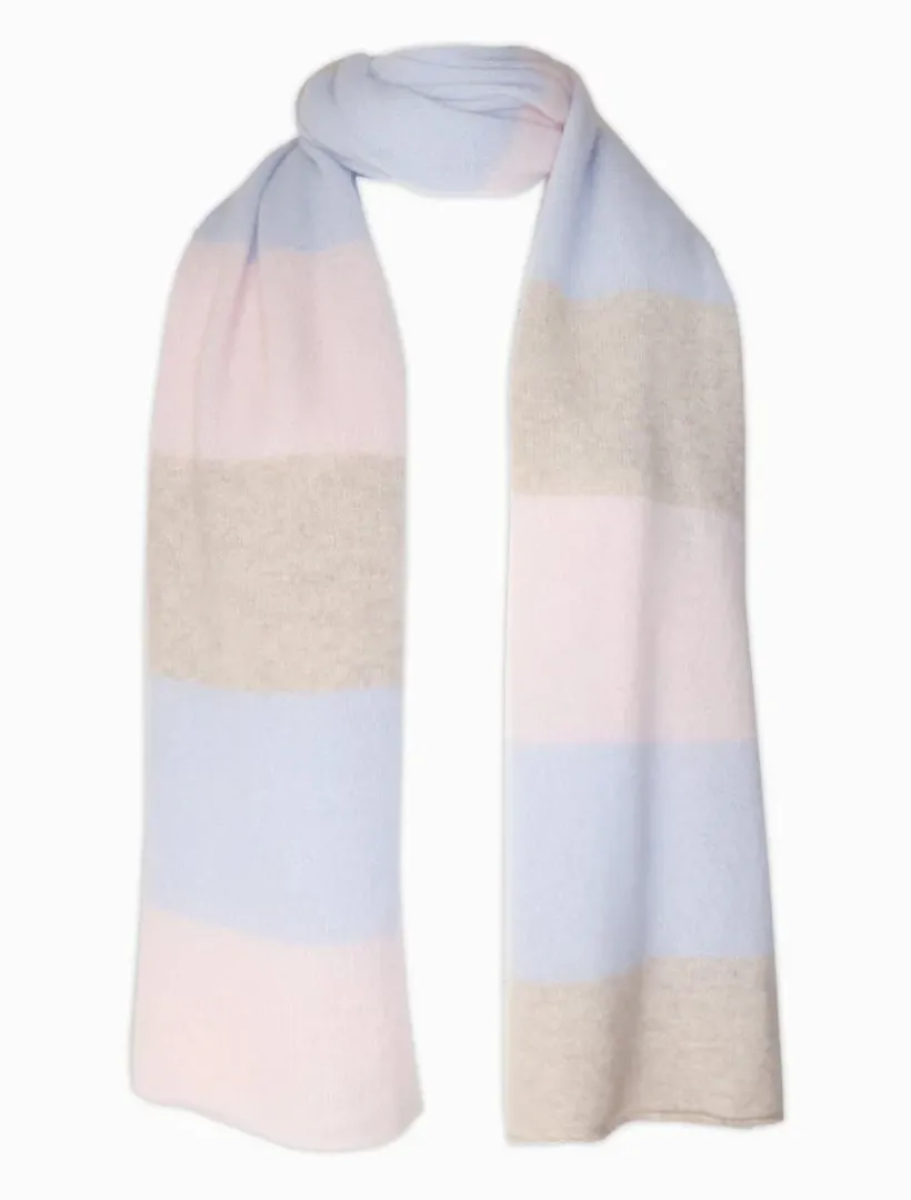 Cashmere Scarves|Scarves*Zjoosh Copenhagen Cashmere Scarf Beige Blue Pink