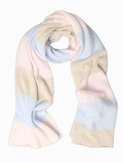 Cashmere Scarves|Scarves*Zjoosh Copenhagen Cashmere Scarf Beige Blue Pink