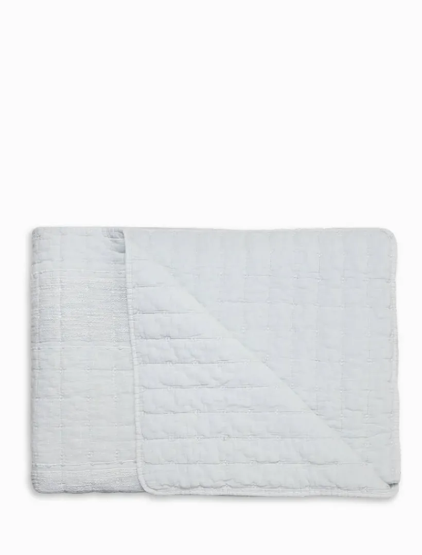 Blankets And Throws*Zjoosh Cotton Quilted Throw Blue