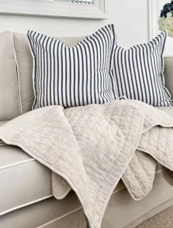 Blankets And Throws*Zjoosh Cotton Quilted Throw Natural