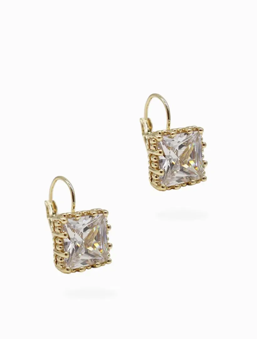 Earrings*Zjoosh Crystal CZ French Hooks