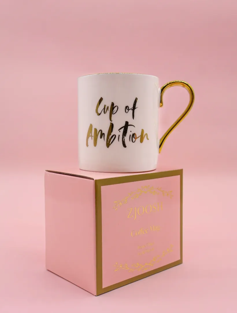 Tea Cups & Mugs*Zjoosh Cup Of Ambition Mug White