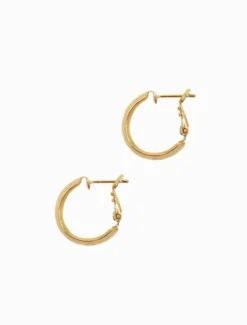 Earrings|Gold Jewellery*Zjoosh Cushion Hoops Gold