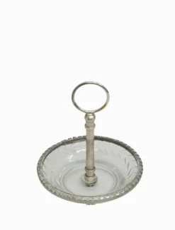 Jewellery Storage|Jewellery And Trinket Boxes*3rd Party Other Cut Glass Ring Dish with Handle