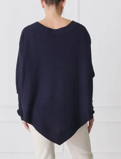 Knits And Jumpers*Zjoosh Dahlia Cotton Cashmere Jumper Navy