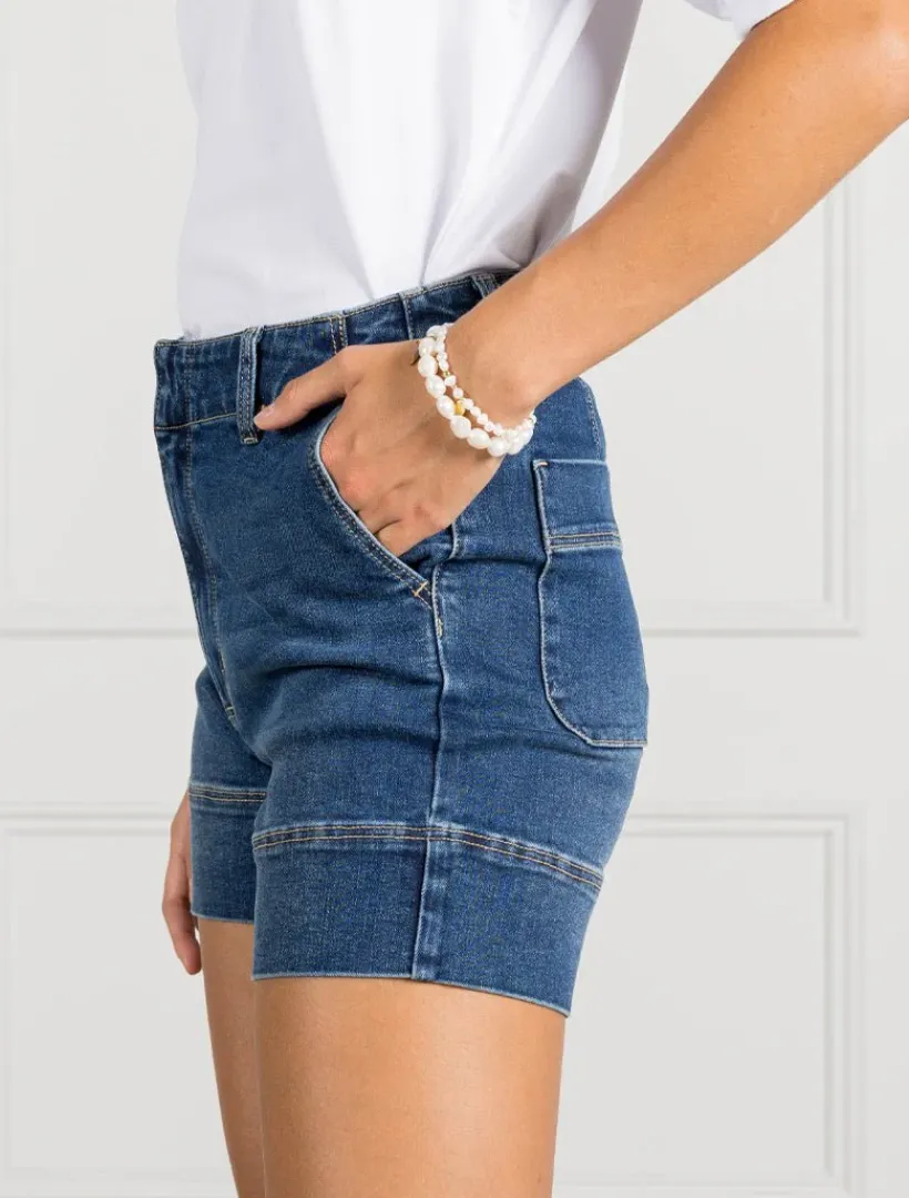 Shorts|Pants*Zjoosh Daisy Denim Short - FINAL SALE Indigo