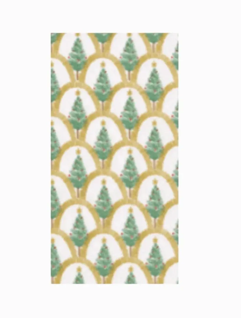 Disposable Napkins*3rd Party Other Deco Christmas Gold Guest Napkins 15pk