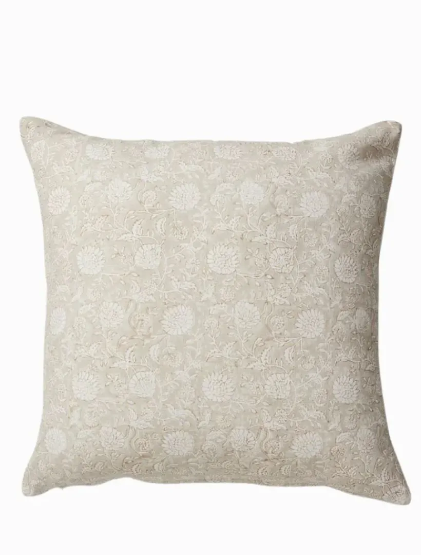 Cushions*3rd Party Other Delilah Netural Block Print Cushion 50cm x 50cm Neutral