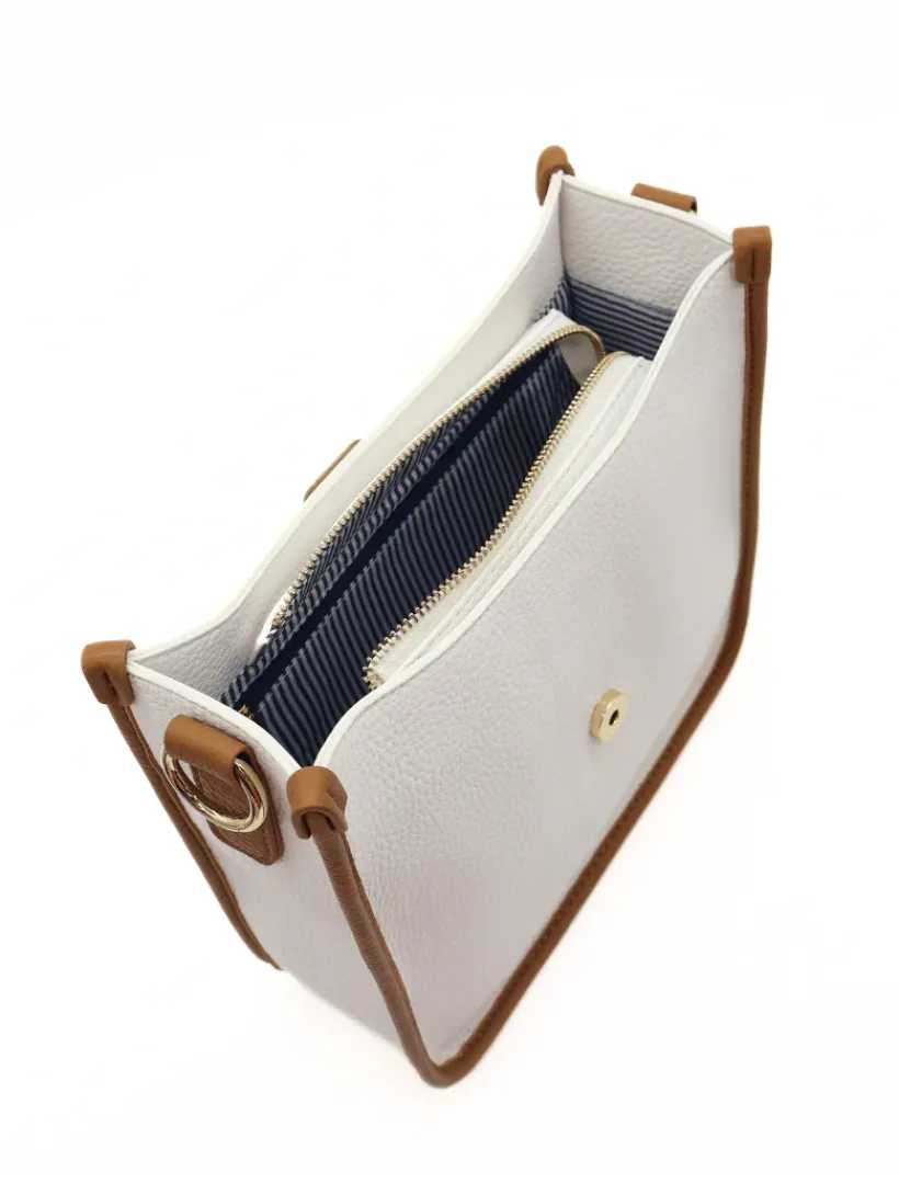 Cross Body Bags*Zjoosh Dominic Max Bag White Tan WhiteTan