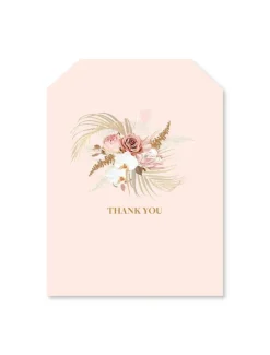 Stationery*Zjoosh Dry Flower Thank You Tag