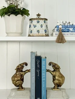 Home Ornaments|Ceramics*Zjoosh Elephant Bookends