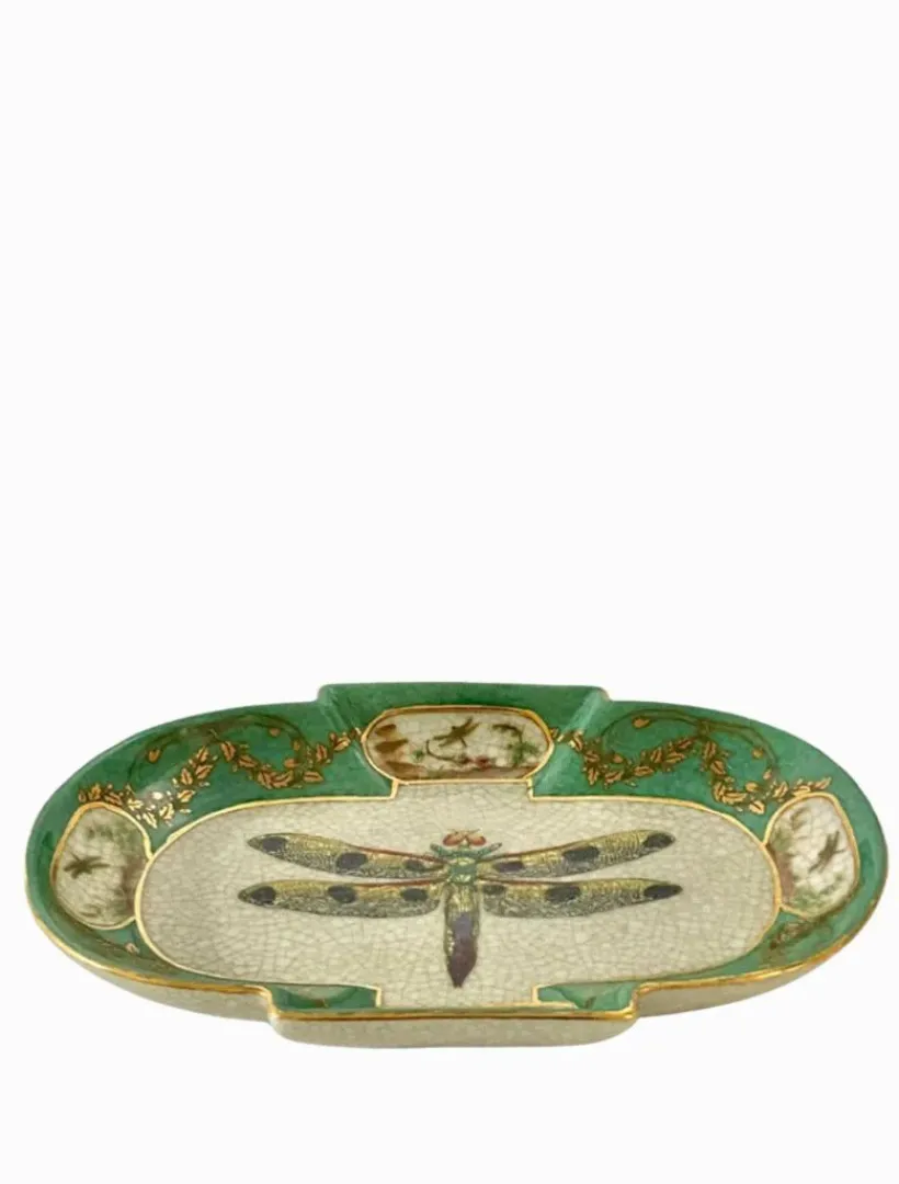 Ceramics*3rd Party Other Exotico Savon Dish Libelula Green