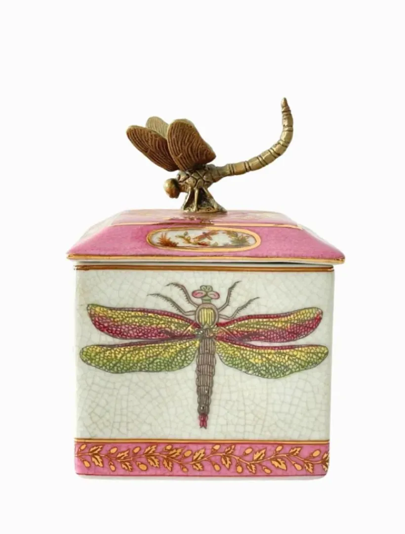 Home Ornaments|Jewellery Storage*3rd Party Other Exotico Trinket Box Libelula Pink