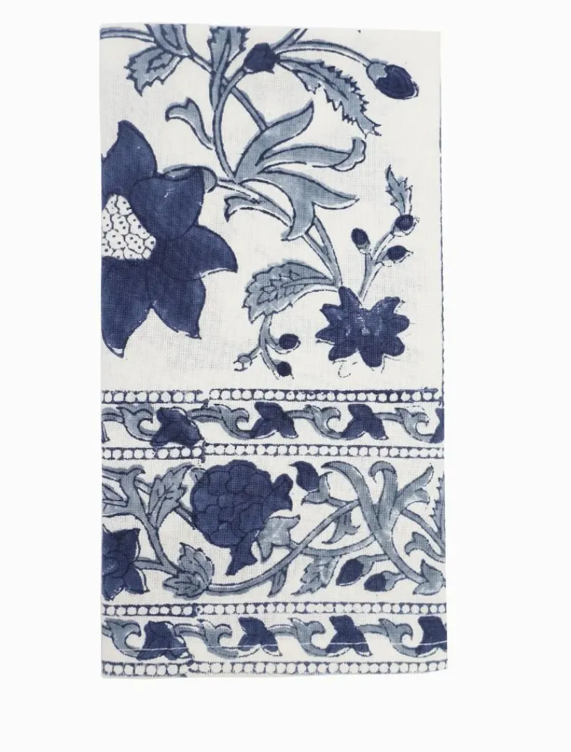 Table Linen*Zjoosh Fakistra Napkin Set of 4 45cm x 45cm Blue