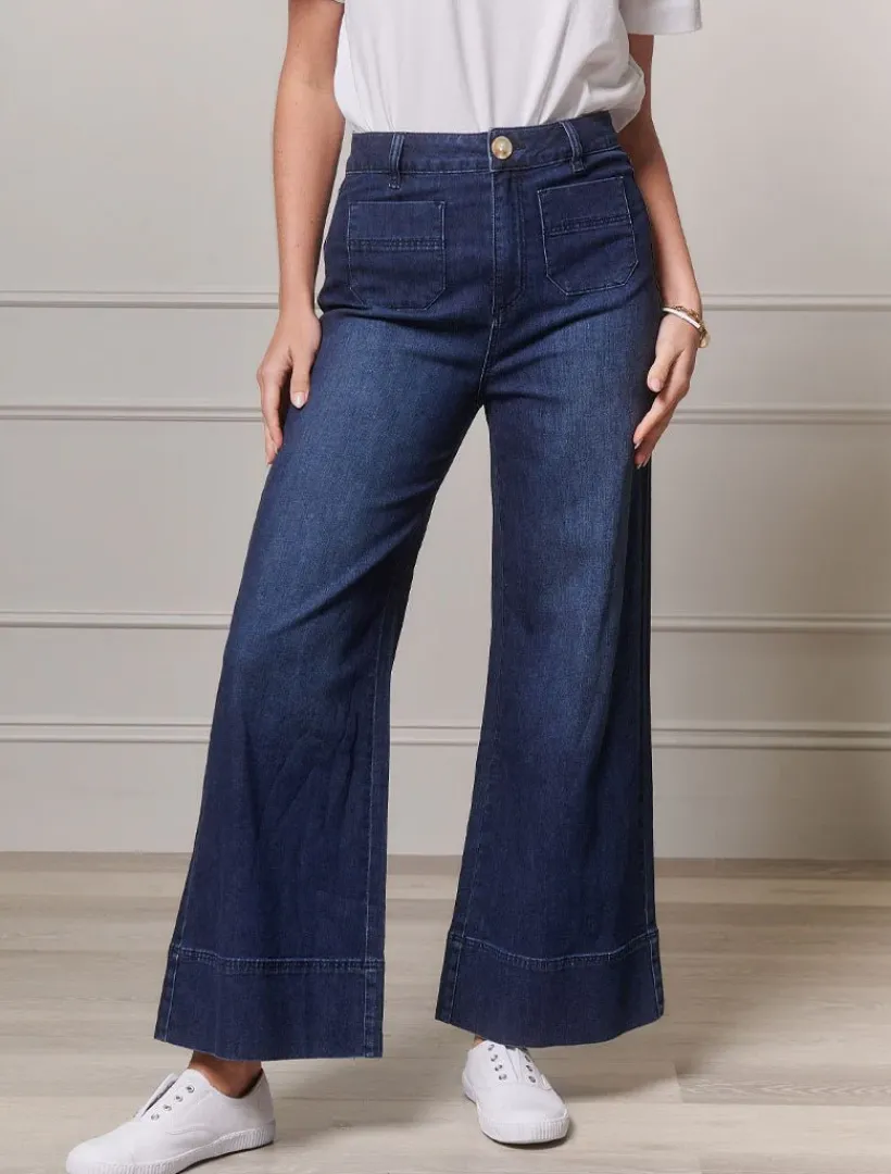 Pants*Zjoosh Farrah Denim Jean Dark Indigo DarkIndigo