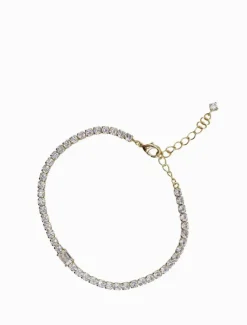 Bangles And Bracelets|Gold Jewellery*Zjoosh Fine Crystal Bracelet Gold