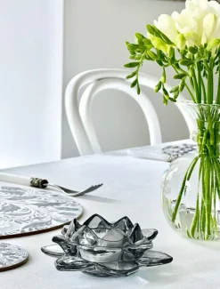 Tea Lights & Candle Holders*Zjoosh Fleur Votive Smoke