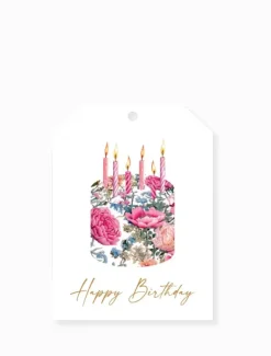 Stationery*Zjoosh Floral Cake Tag