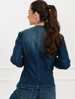 Jackets And Coats*Zjoosh Florence Denim Jacket Indigo