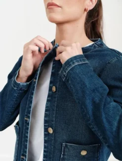 Jackets And Coats*Zjoosh Florence Denim Jacket Indigo