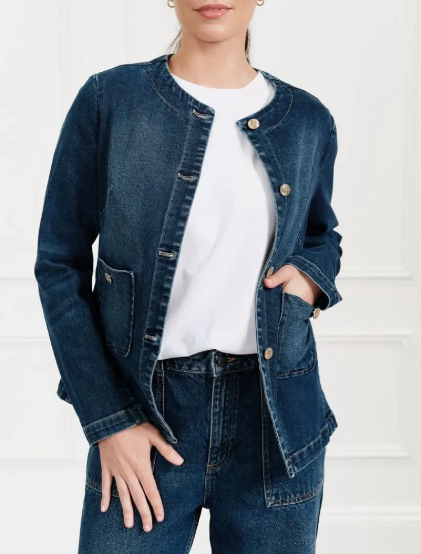 Jackets And Coats*Zjoosh Florence Denim Jacket Indigo