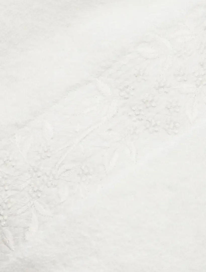 Towels*Zjoosh Flower Flourish Hand Towel White