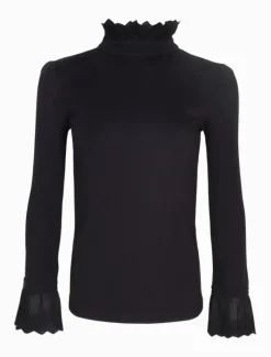 Shirts And Tops*Zjoosh Freya Frill Top Black