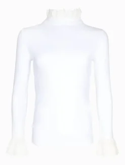Shirts And Tops*Zjoosh Freya Frill Top White