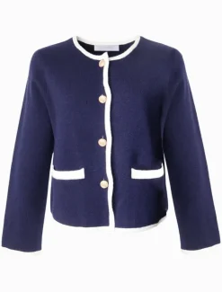 Jackets And Coats|Knits And Jumpers*Zjoosh Gabrielle Knit Jacket Navy